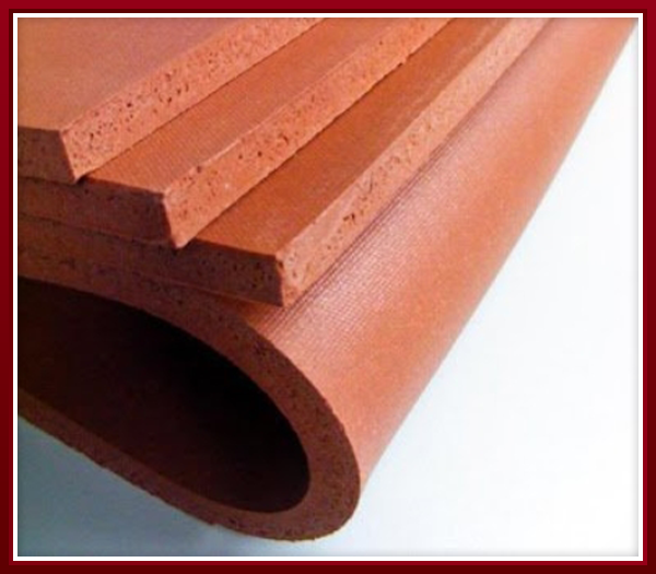 Nhựa silicone xốp đỏ